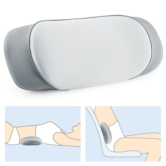 MOONORAH Lumbar Support Pillow for Bed – Memory Foam Lower Back Pain Relief, Adjustable Waist Pillow for Sleeping & Side Sleepers, Washable Cover