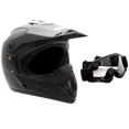 thumbnail image 1 of Casco todoterreno para motocicleta MMG DOT para adulto, color negro mate, 1 of 8