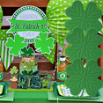thumbnail image 2 of Posavasos absorbentes para bebidas del día de San Valentín con diseño de trébol irlandés verde para mesa, para el hogar y la oficina, 2 of 5