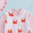 thumbnail image 4 of JUMEYU Girls Swimsuit Baby Girls' One Piece Swimsuit Rash Guard Swimwear Long Sleeve with UPF 50+ Sun Protection 3T 4T (Hot Pink,3-4 Years), 4 of 6