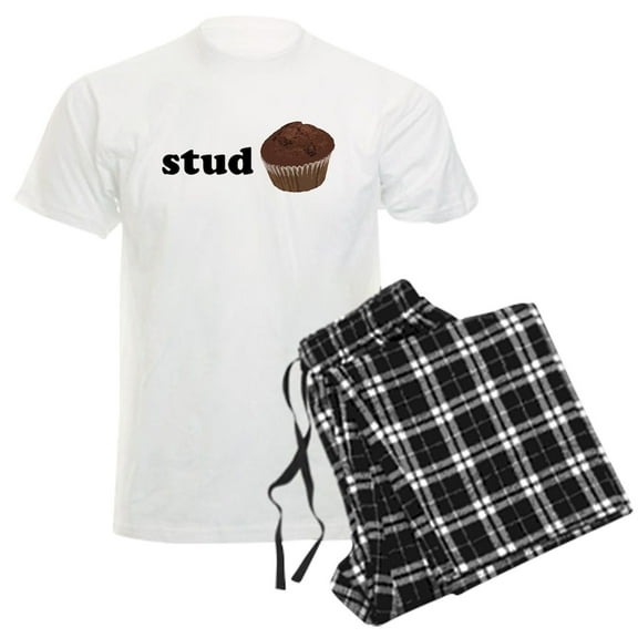 CafePress - Stud Muffin Men's Light Pajamas - Men's Light Loose Fit Cotton Pajama Set