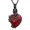 Black-Red, variant on Birthstone Heart Tree of Life Urn Necklace for Ashes Dainty Forever Love Heart Pendant Cremation Jewelry with Crystal w/Funnel Filler Memorial Jewelry