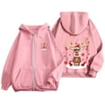 thumbnail image 7 of Christmas Hoodies for Women 2025 Long Sleeve Zip Up Reindeer Graphic Hooded Sweatshirt with Pockets Jacket Coat, 7 of 7