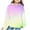 Green, variant on JTSRKL Kids Girls Tie Dye Print Waffle Knit Hoodie Tops Lightweight Casual Drawstring Long Sleeve Hooded Pullover Sweatshirts Trendy Comfy Athletic T-Shirts with Pockets Orange 10-11 Years
