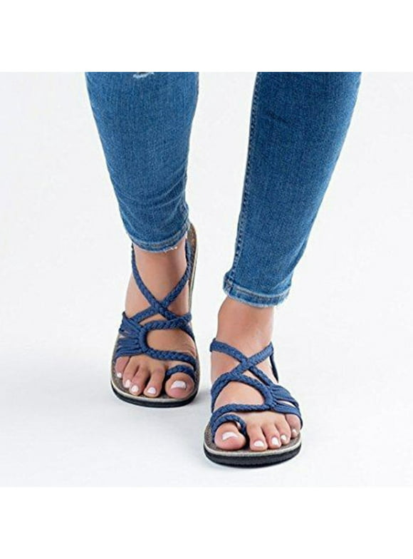Implementeren verdieping tekort Womens Flat Sandals in Womens Sandals | Blue - Walmart.com