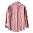 thumbnail image 3 of POINTERTECK Chemise Décontractée en Velours Côtelé pour Hommes Manches Longues Poche Col Rabattu, 3 of 7