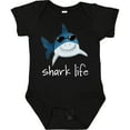 thumbnail image 3 of Inktastic Shark Life Fun Shark with Sunglasses Boys or Girls Baby Bodysuit, 3 of 5