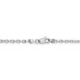 thumbnail image 4 of 14K White Gold 3mm Diamond Cut Cable Chain 24 Inch, 4 of 5