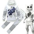 thumbnail image 1 of Kids Boys Girls Marshmello Dj Led Mask Hoodie Cosplay Costume Party Fa zhangyuxiang LED, 1 of 2