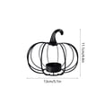 thumbnail image 3 of MMJ Halloween Decorations Iron Pumpkin Candle Holder Metal Tabletop Centerpiece for Romantic Dining Harvest 5.12x4.72in, 3 of 6