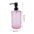 thumbnail image 4 of Unique Bargains 1 Pc Elegant Twill Pattern Soap Pump Dispenser for Bathroom 16.9oz Pink Black, 4 of 6
