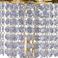 thumbnail image 3 of Benzara BM240890 Metal Stalk Design Table Lamp with Hanging Crystals Shade, Gold, 3 of 5