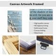 thumbnail image 5 of ZHONGYUTONG Christian Canvas Wall Art Psalm 23 Pictures Coastal Beach Wall Decor Scripture Bible Verses Prints Inspirational Poster for Home Framed (12.00" x 18.00"), 5 of 5
