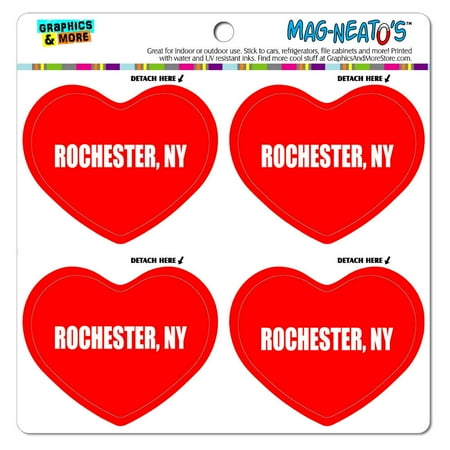 I Love Heart - City State - Rochester NY - MAG-NEATO'S(TM) Vinyl Magnet