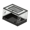 thumbnail image 1 of Acuario plegable transparente para reptiles, lagartos, hábitat, caja ventilada, tanque de cría portátil Negro, 1 of 9