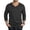 Black, variant on Mens Summer Tops Long Sleeve V Neck Breathable Lightweight Basic Layer Tee Shirts Solid Color