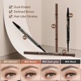 thumbnail image 3 of Lápiz Para Cejas | 2 en 1 de Mágico 4 Puntas, in Magic 4-Tip Eyebrow Pencil, 3D Waterproof and Sweat-proof Microblading Pencil Contouring Pen (Negro) Negro, 3 of 7