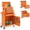Orange, variant on 5 Drawer Mechanic Tool Chest with Wheels Heavy Duty Rolling Tool Box Cabinet Keyed Locking System Toolbox Organizer for Workshop Darkblue