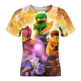 thumbnail image 4 of Ninjago Kid Shirts Unisex Casual Tops 3D Print Graphic Tees Short Sleeve T Shirts for Boys Girls 110CM, 4 of 8