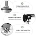 thumbnail image 3 of UPGRATOR 4 Pcs Transparent Furniture Wheel High Grade Material Brake Function Furniture Accessories, 3 of 5