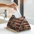 thumbnail image 6 of Logiee Patriotic Deer Soldier Salute Print Tissue Box Cover,Stylish Tissue Box Holder Decorative Tissue Cover for Bathroom Toilet Bedroom Living Room Table Desk Office, 6 of 7