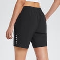 thumbnail image 4 of BALEAF Women's 7" Running Shorts Quick Dry Athletic Long Workout Shorts Unlined Black S, 4 of 8
