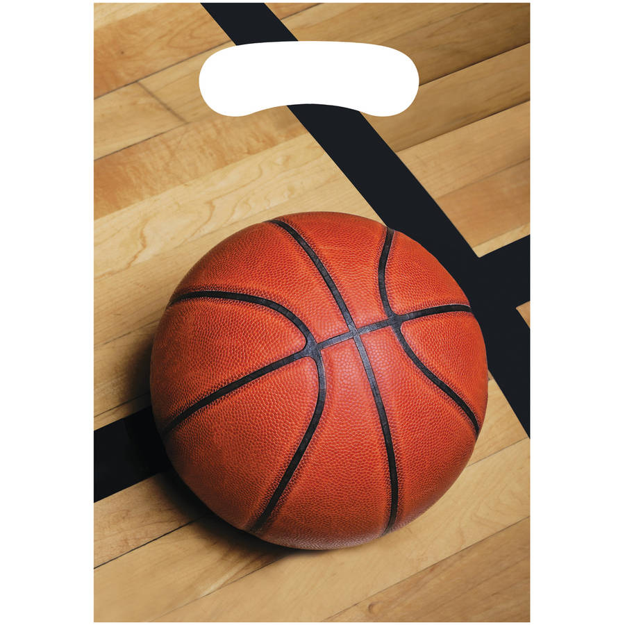 Sports Fanatic Basketball Loot Bags, 8pk
