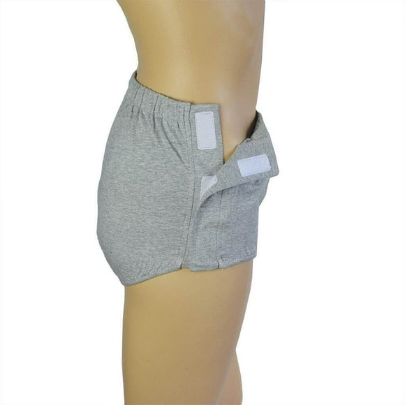 destyer Women Adults Reusable Incontinence Underwear Incontinence Pant Diaper Incontinence Underwear Protective Grey L