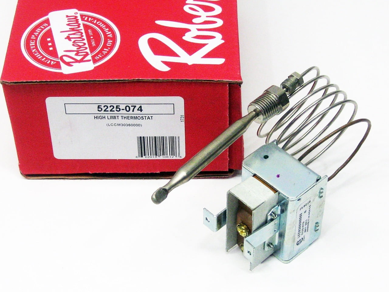 Robertshaw 5225074 Robertshaw 5225074 Hi Limit Safety Thermostat