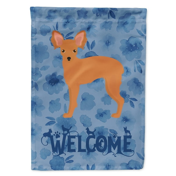 Carolines Treasures CK6046GF Russian Tor Terrier 2 Welcome Flag Garden Size Small multicolor