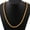 Gold, variant on Guodhu Sparkling Big Figaro Chain, Twisted Rope Chain, Gold Plated Stainless Steel Chains Necklaces for Men Women 5mm