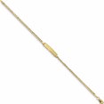 thumbnail image 2 of 10K Yellow Gold Semi-Solid Curb Link Id Bracelet (7 X 4.44) Made In United States 10dcid132-7, 2 of 5