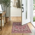 thumbnail image 2 of ODIKA Mauve Blush Dusty Gradient Scroll Border Interlocking Petal Distressed for Bedroom, Nursery, RV, Pet Friendly & Kids Safe Bedside, 2 of 7