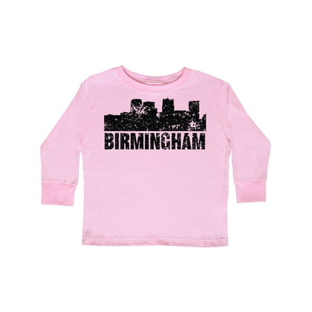 

Inktastic Birmingham Skyline Grunge Gift Toddler Boy or Toddler Girl Long Sleeve T-Shirt