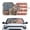 American Flag Leopard, variant on HUIACONG Sunflower Cow-patterned Foldable Foldable Sunshade for Car SUV Car Windshield Sun Shade Custom-fit