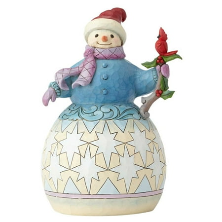 UPC 045544964135 product image for Snowman with Cardinal on Branch | upcitemdb.com
