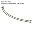thumbnail image 6 of Utopia Alley Rustproof Wall Mounted Aluminum Double Curved Shower Curtain Rod, Screw Mount Rod, Stronger and More Secure Than Tension, Adjustable Shower Rod from 45" to 72", Expandable (Nickel), 6 of 10