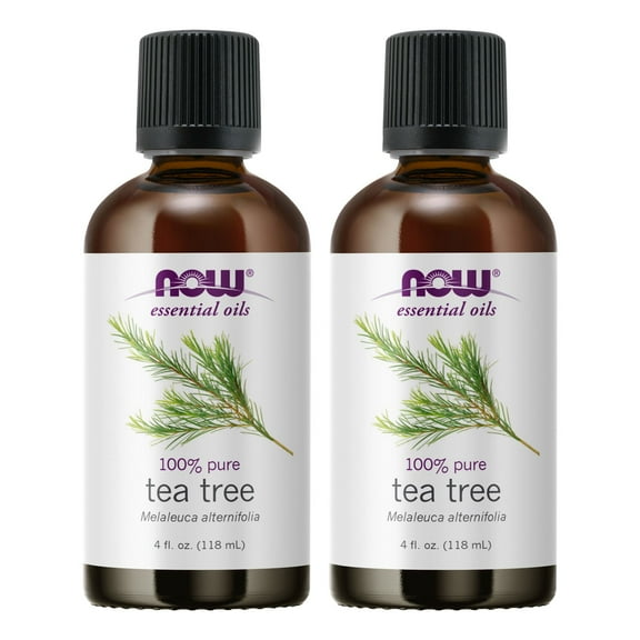 2 x NOW Tea Tree Oil 4 fl oz Aromatherapy