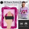 thumbnail image 2 of Case for iPad Mini 4/Mini 5th Generation, Kids Friendly Heavy Duty Rugged Shockproof Adjustable Kickstand Full Protective Tablet Cover with Hand/Shoulder Strap, Rose+Pink, 2 of 8