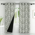 thumbnail image 3 of Lfeey Striped Abstract Blackout Curtains, Zebra Print Green Room Privacy Drapes, 42x72 inch, 2 Panels, 3 of 6