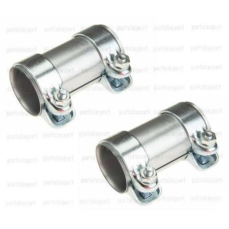 Audi VW Set of 2 Clamps (55mm) for Muffler / Exhaust Pipe / Catalytic
