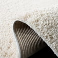 thumbnail image 5 of SAFAVIEH August Carlene Solid Plush Shag Runner Rug, Ivory, 2'3" x 16', 5 of 7