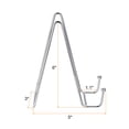thumbnail image 2 of Uxcell 6 Inch Plate Stands for Display, Iron Easel Holder Silver Tone for Picture Frame 2 Pack, 2 of 5