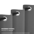 thumbnail image 5 of Deconovo Blackout Grommet Curtain, Grey, Set of 2, 42x72 Inch, Living Room Curtain, 5 of 5
