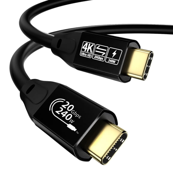 Fast USB3.2 C to C Charging Cable, 20Gbps Data Transfer 240W Power 4K60Hz Video Transfer For Photographers And Gamers