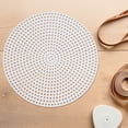 thumbnail image 4 of Luxshiny 30Pcs Lightweight White Round Plastic Mesh Canvas for Versatile Sewing and Yarn Crafting, 4 of 8