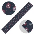 thumbnail image 5 of Yayeee Table Runner 90 inches Long for Home Kitchen Rectangle Dining Table Holiday Party Decoration, Red Fireworks Pattern, 5 of 7