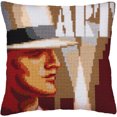 thumbnail image 2 of Collection D'Art Stamped Needlepoint Cushion Kit, 40cm x 40cm, Art Deco I, 2 of 2