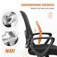 Yangming Mid Back Office Chair, Mesh Ergonomic Swivel Computer Desk