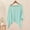 Mint Green, variant on ZSQDM Women's Cardigan Women's Linen Cardigan 3/4 Sleeve Open Front Casual Loose Cover Up Lightweight Shrug Draped Ruffles Knit Cardigan Crop Cardigan for Women Womens Sweater Vest(S)